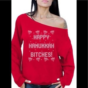 Slouchy Hanukkah Sweatshirt - fun!